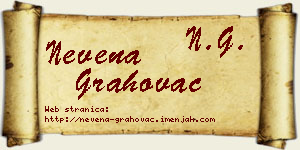 Nevena Grahovac vizit kartica